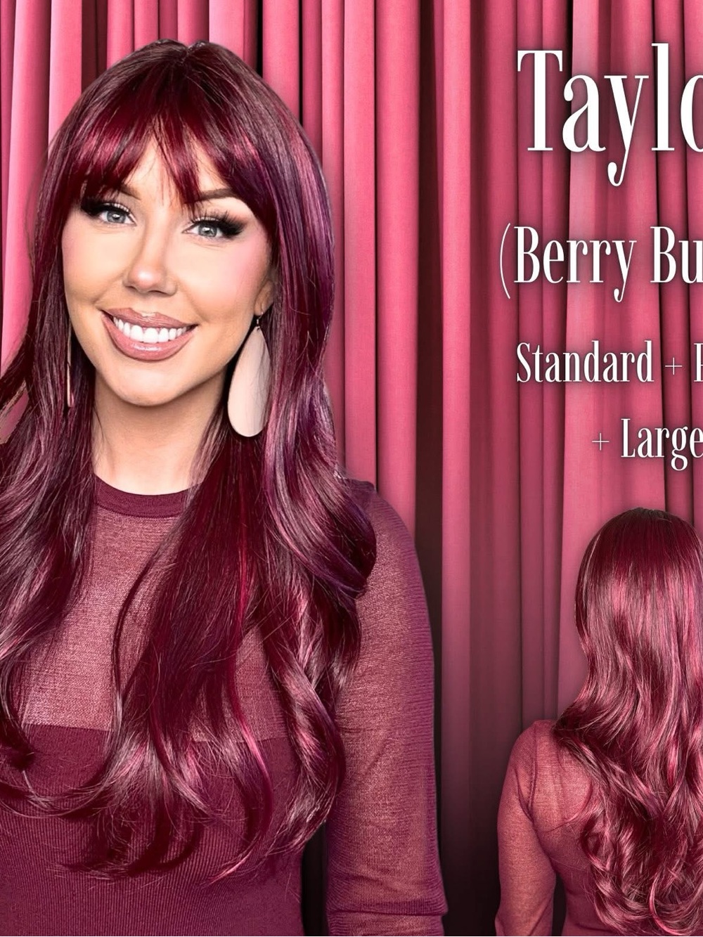 Taylor Long Layered Wig - Berry Burst (Women's Hair)